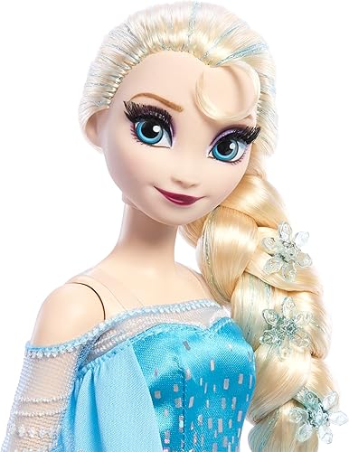 Miniatura 3 de Mattel Frozen Anna & Elsa - Juego de 2 muñecas de moda coleccionista de princesas de Disney que celebran los 100 años de maravilla de Disney,