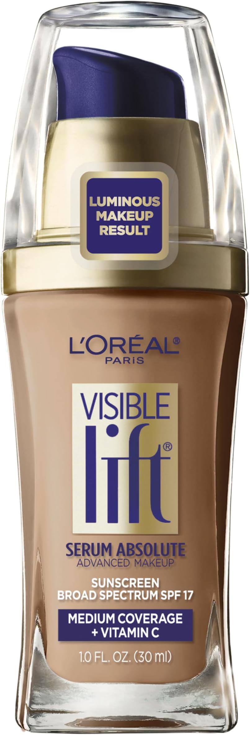 L'Oreal Paris Visible Lift Serum Absolute Foundation, Classic Tan, 1 Ounce