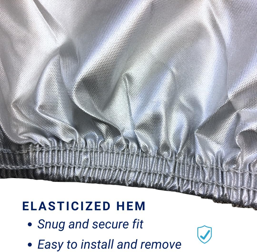 SavvyCraft ShieldAll Ultimate Travel Trailer Camper Cover, Heavy Duty RV Trailer Cover w/Access Panels fits 11 feet to 14 feet