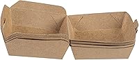 Vista 17 de Restaurantware Mini cajas de hamburguesas de 2.8 x 2.8 x 2 pulgadas, 100 recipientes de comida con tapa con bisagras, cajas desechables de papel