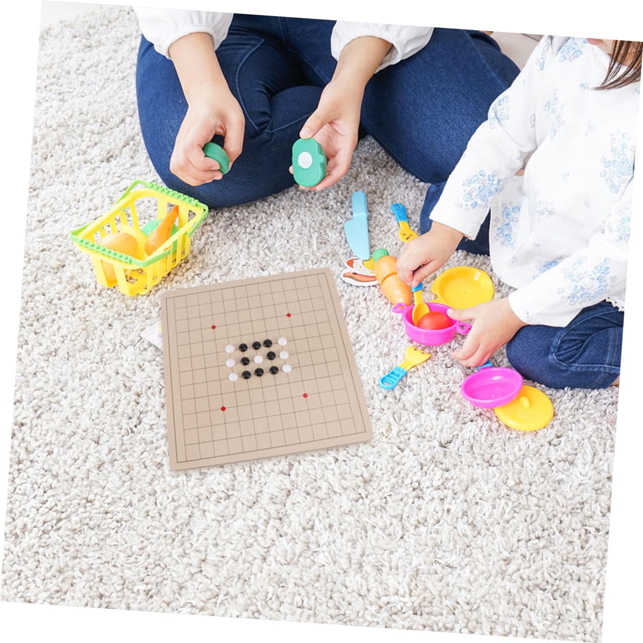 Gobang Checkers Supply 2 in 1 in Legno, Gioco da Tavolo per Bambini