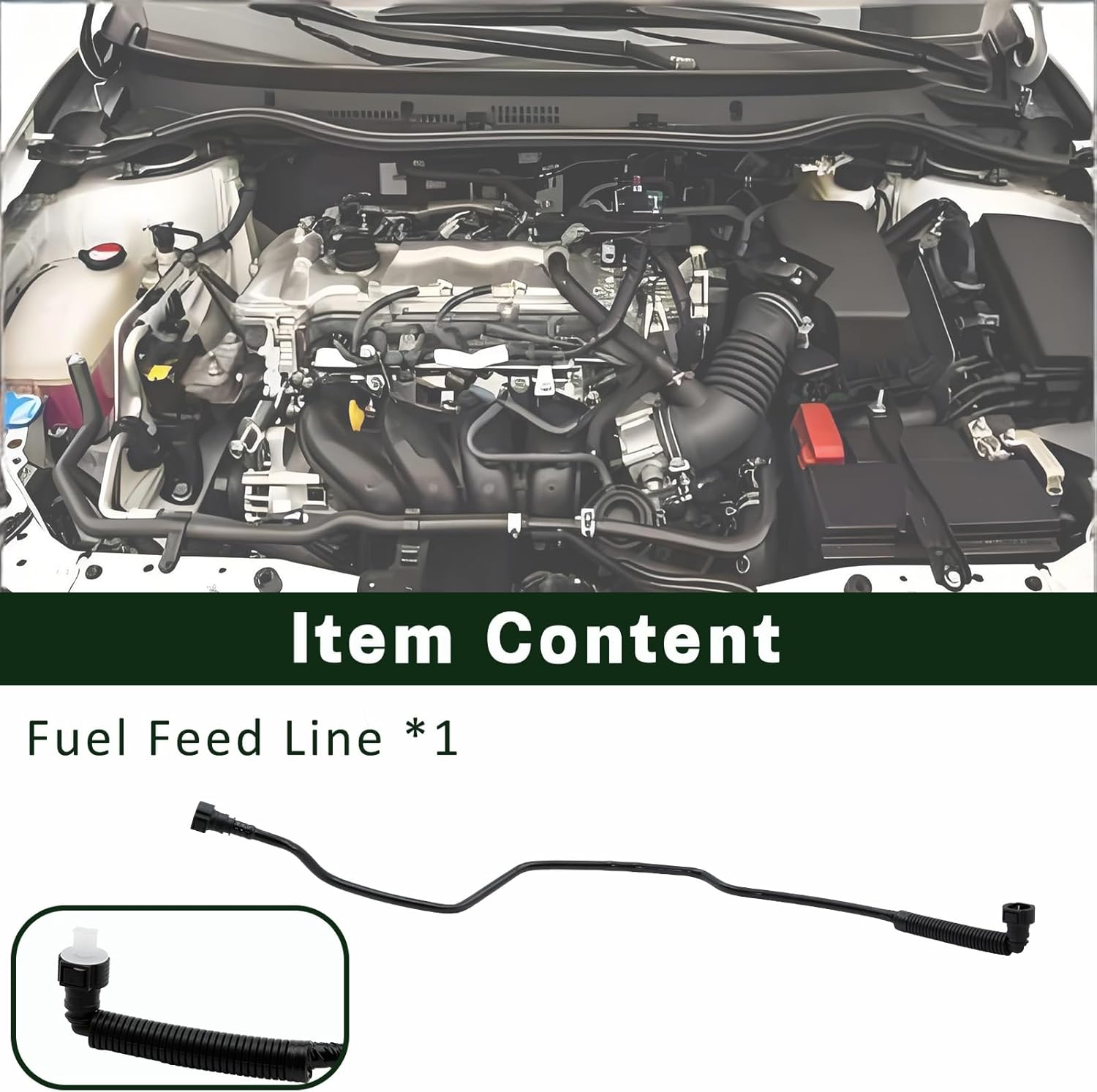 ALEXAPRO Fuel Feed Line Hose Pipe Fit For Chevy Chevrolet Avalanche 1500 Suburban 1500 Tahoe Cadillac Escalade GMC Yukon XL 1500 2004-2014, Fuel Supply Pipe Replace 24100442