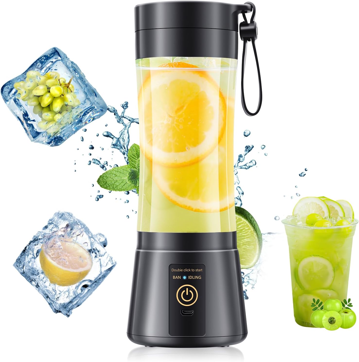 12oz Small Personal Blender - Mini Blender Make Smoothies and Shakes