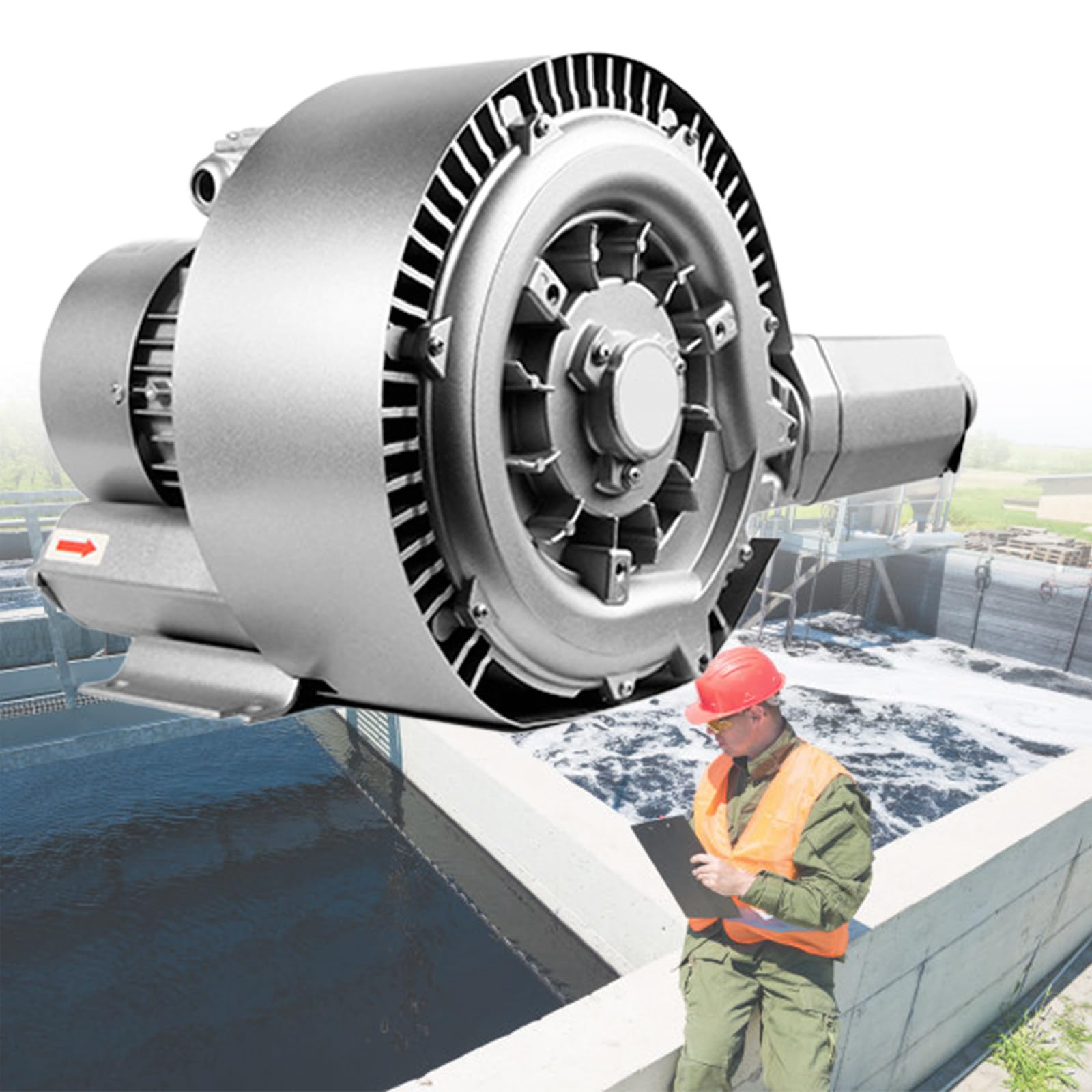 Jednofazowa/Trójfazowa Sprężarka Regeneracyjna, Przemysłowa Pompa Próżniowa - Wirrowa Sprężarka 700/850/1300W, Regeneracyjna Pompa Powietrza B700W