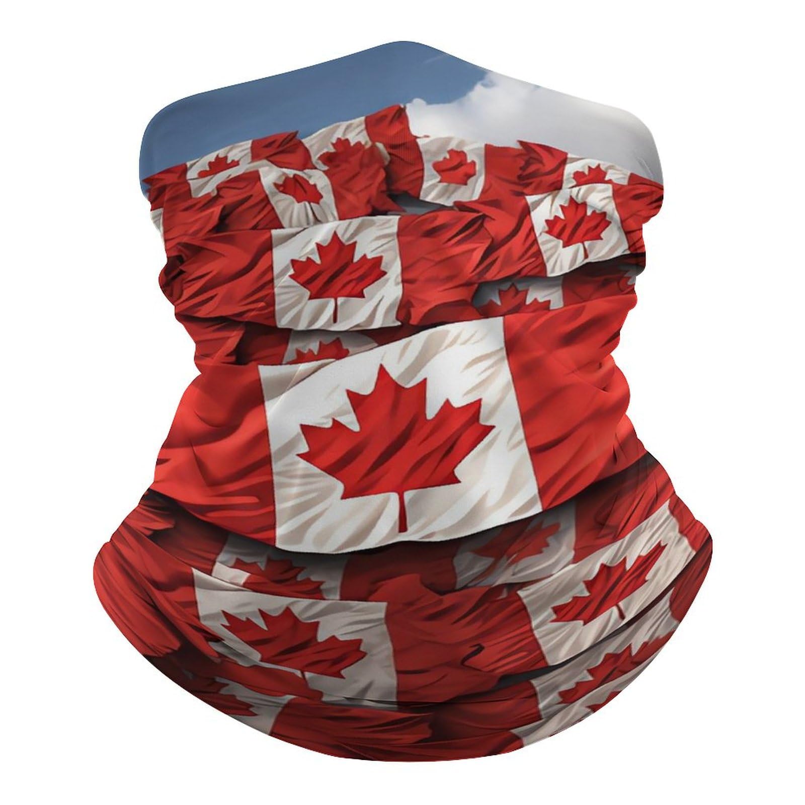FZQVSGW Balaclava Neck Gaiter Canadian Flag Neck Face Mask Windproof Scarf Face Cover for Men Women