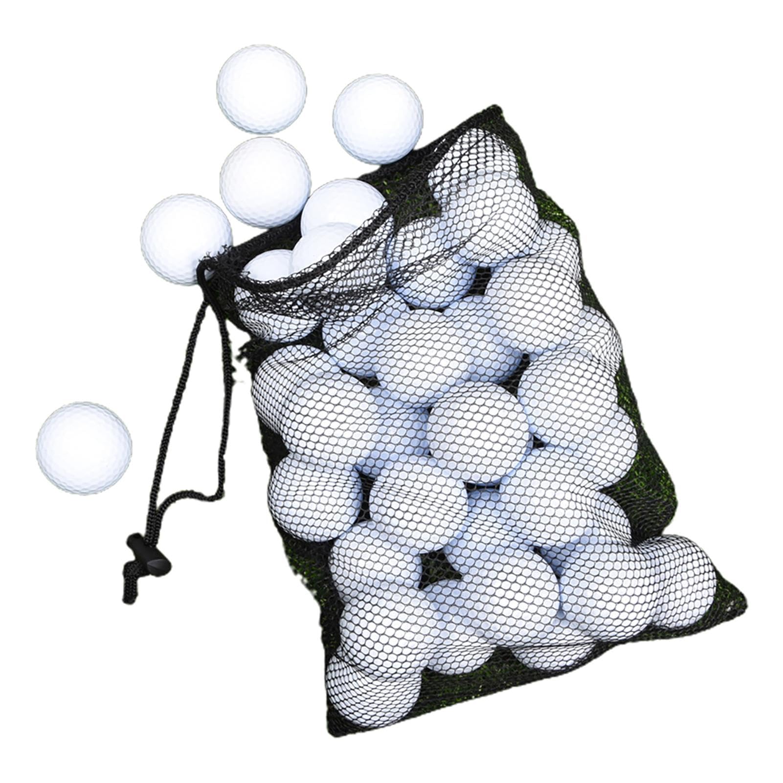 Contenitore per palline da golf in nylon con coulisse, grande capacità borsa multifunzionale