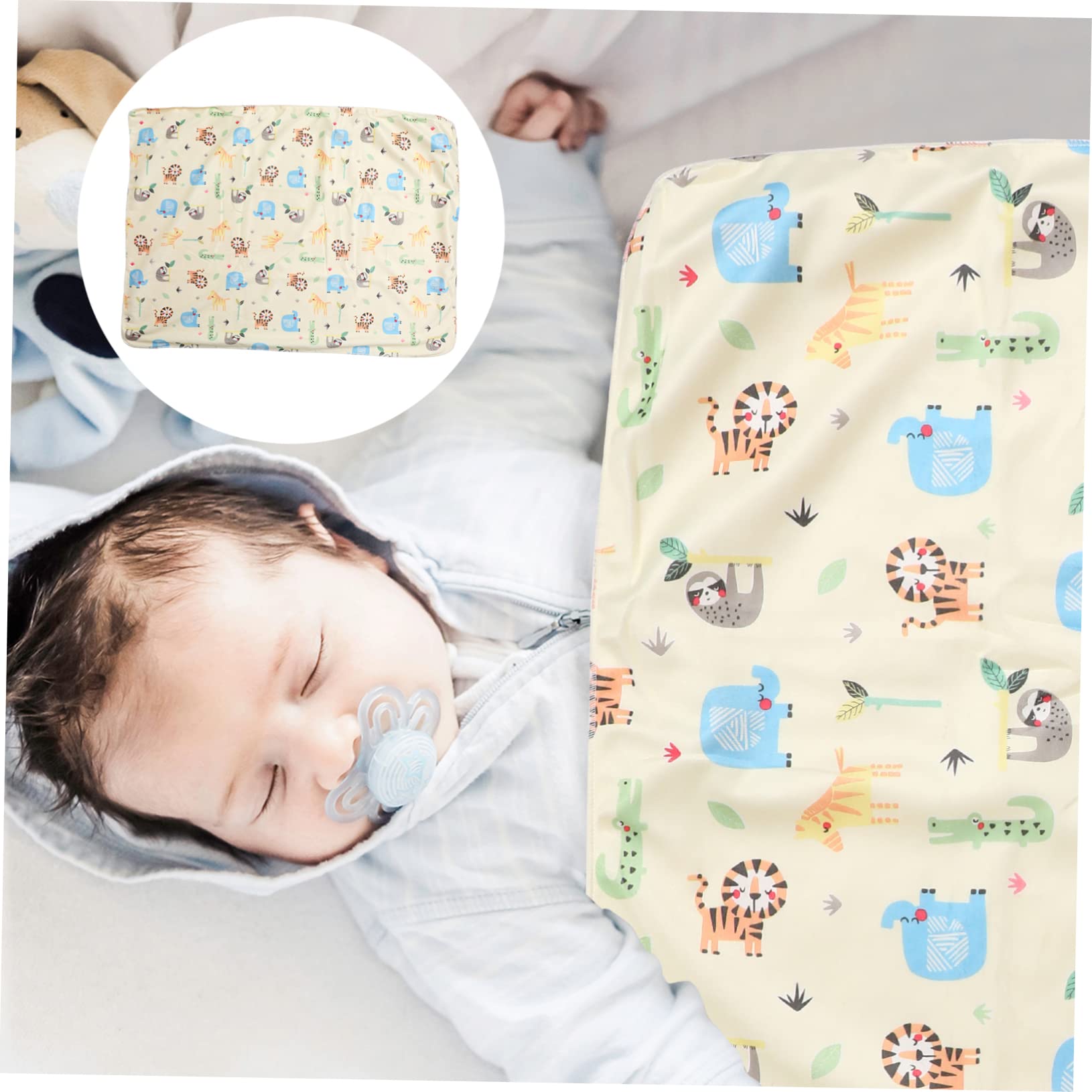 Toyvian Coperta per Bambini Stampa Cartoon in Coral Fleece Giallo