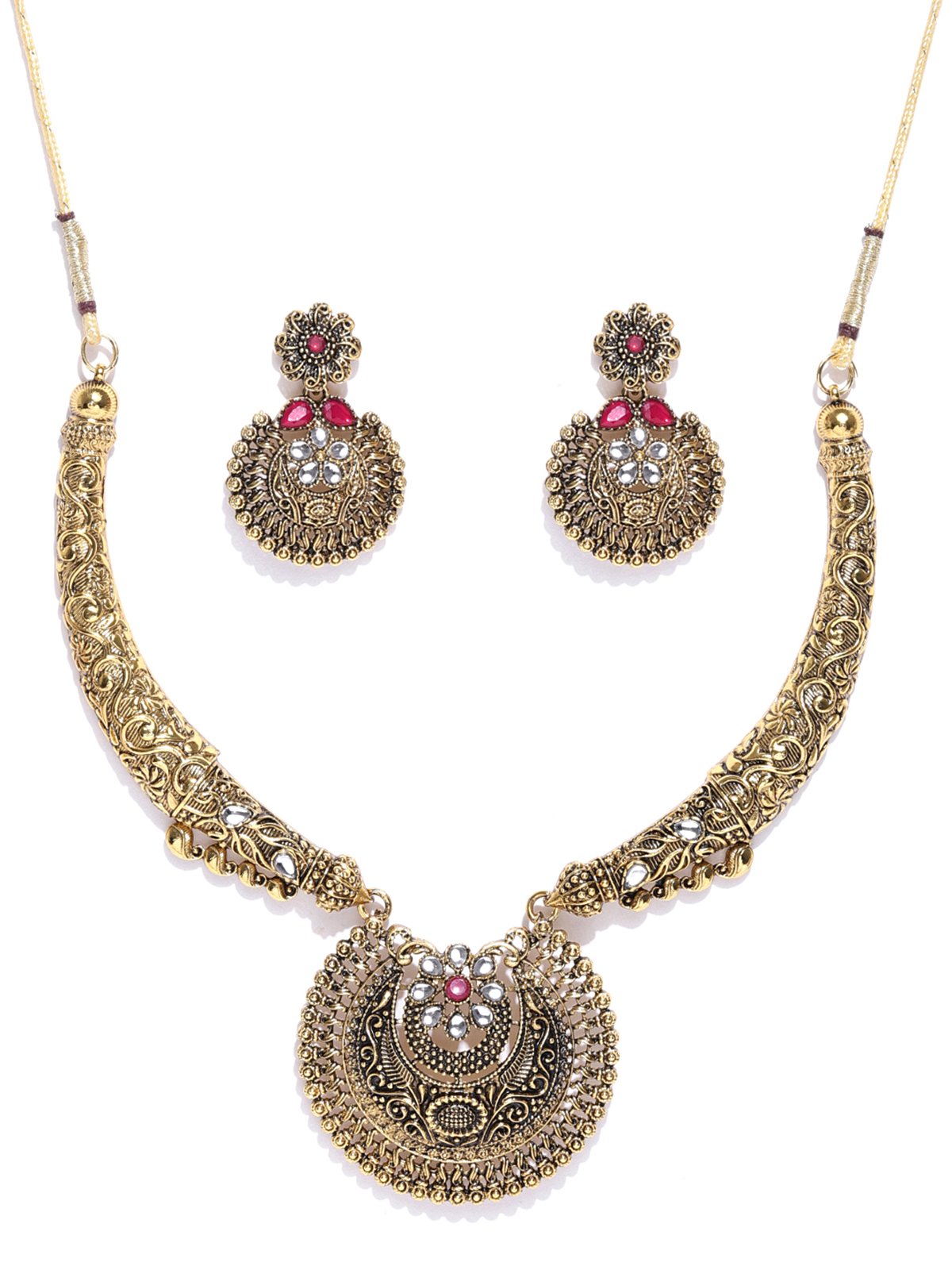 See full amazon price history chart for ZAVERI PEARLS Antique Gold Tone Finely Detailed Necklace Set For Women-ZPFK7252 ZAVERI PEARLS Antique Gold Tone Finely Detailed Necklace Set For Women-ZPFK7252 (B07HC2JBPW) Amazon Price History, Amazon Price Tracker