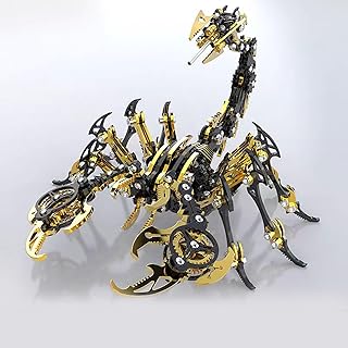 3D Metal Puzzles Adults Building Kits DIY Scorpion Jigsaw Puzzles Mechanical Insect Model kit Stainless Steel Assemble Toy...