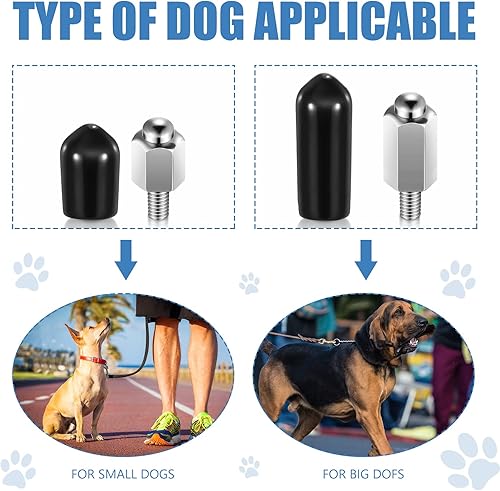 Miniatura 3 de Hotop 12 piezas de repuesto de puntos de contacto adicionales para collares de entrenamiento de perros, puntas de repuesto para collar de choque de