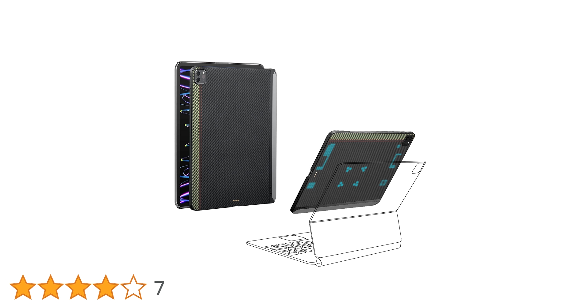 iPad Pro 11インチ ケース New M2チップモデル適用 カーボン風 iPad Pro 11インチ ケース New M2チップモデル適用 カーボン風