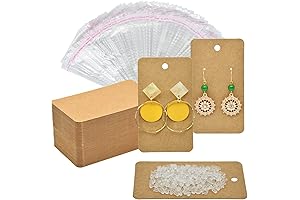 Kraft Paper Earring Display Cards & Earring Backs