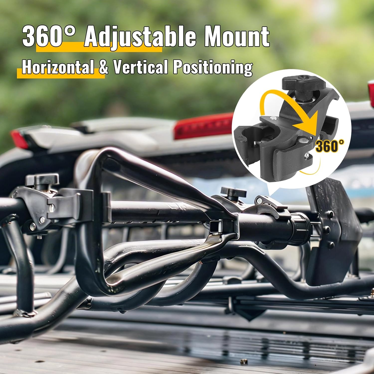 Quick-Release Clamps Mount Shovel Axe Holder Mount for Truck Roof Rack Accessories