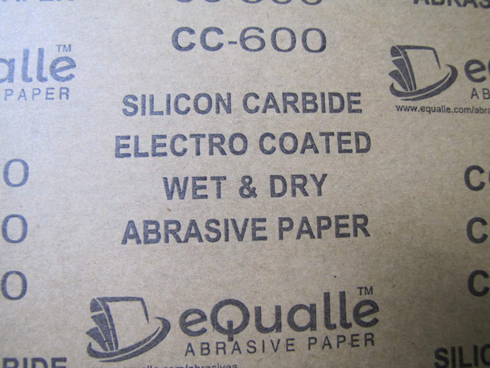 Papel abrasivo | 50 hojas | Grano 600 | Super fino | 9" x 11" | Papel de lija impermeable