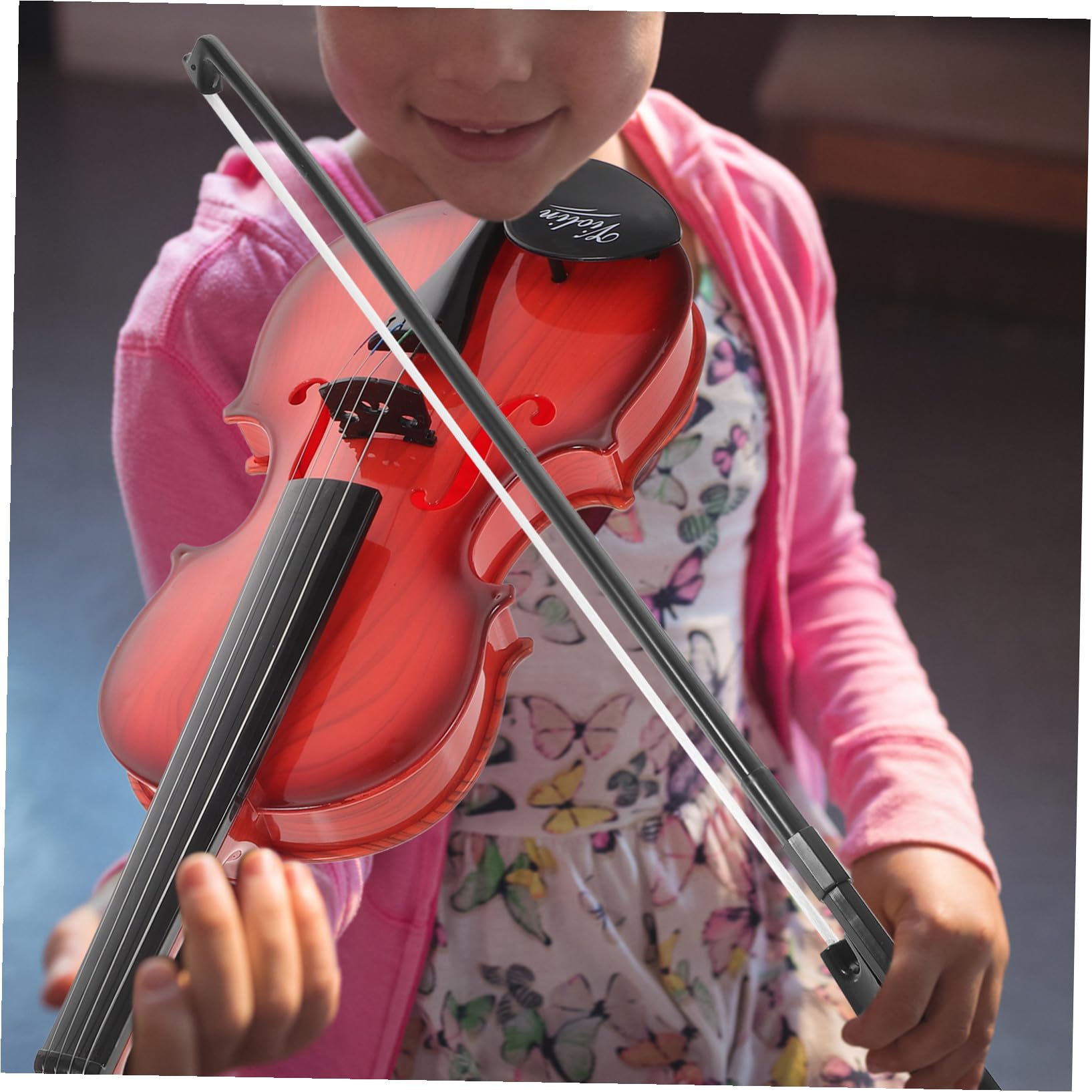 VICASKY Violino Giocattolo Musicale a Forma di Violino Piccolo e Delicato in in per Educazione Musicale per Bambini e Regali di Compleanno