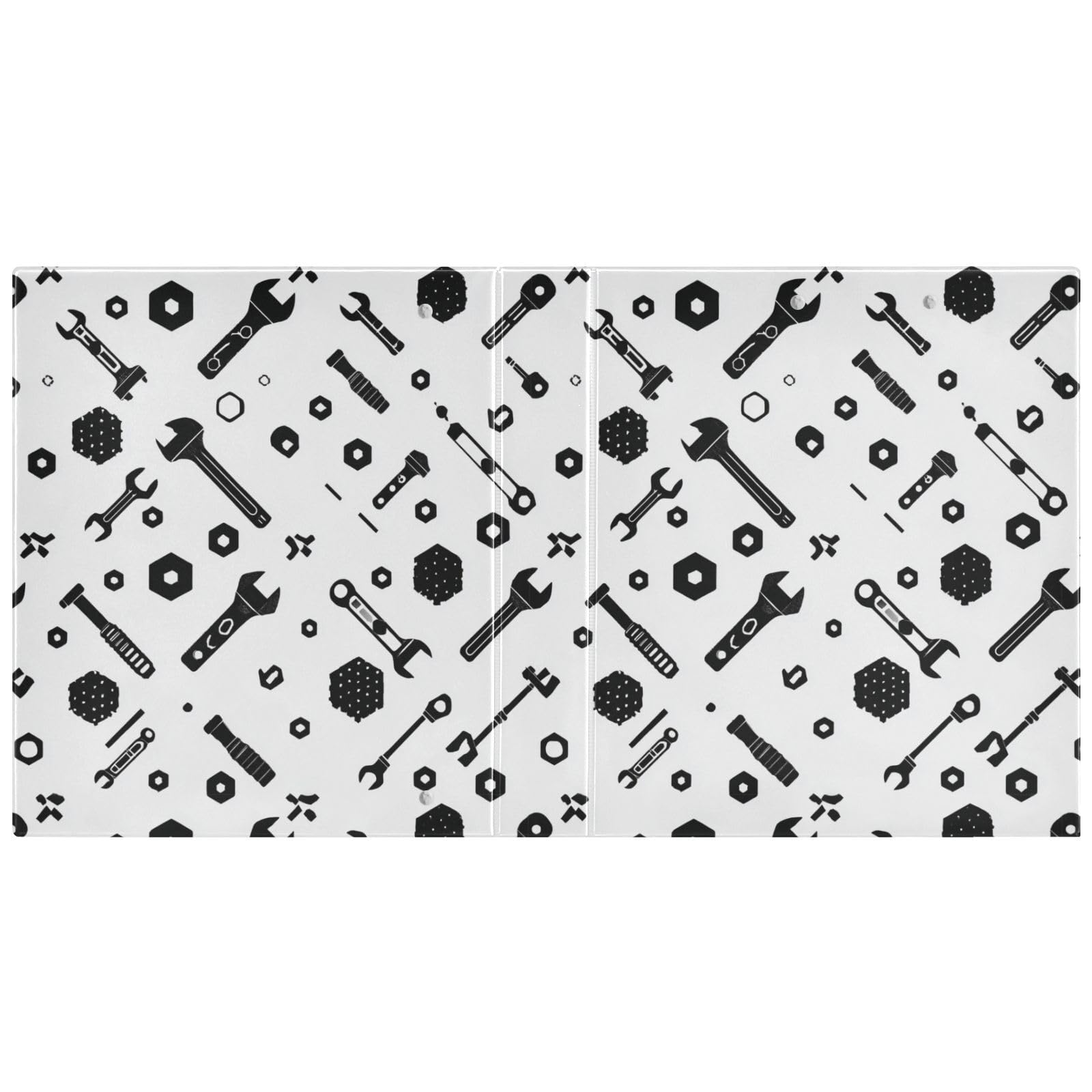 Kcldeci Raccoglitore a 3 anelli con copertina rigida, 3,8 cm, per ufficio, casa, rientro a scuola, confezione da 200 fogli