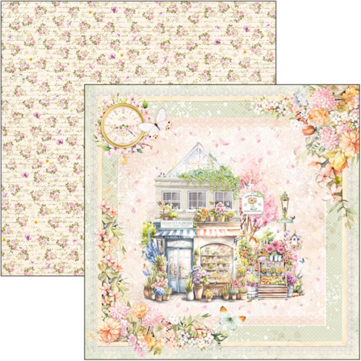 Ciao Bella Flower Shop 12"x12" Patterns Pad, Pastel - Image 4