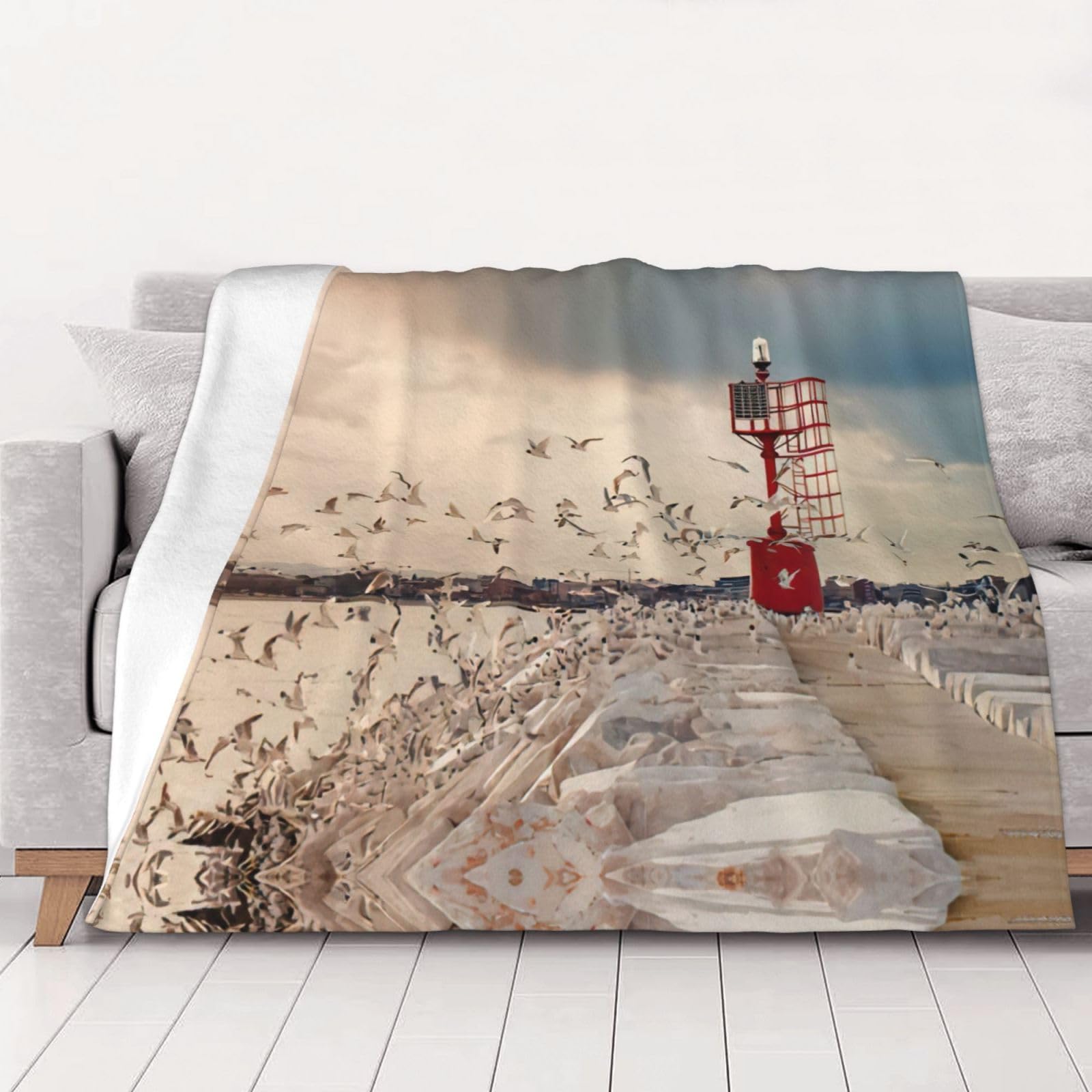 Couverture flanelle camping contre le froid en salon et auto