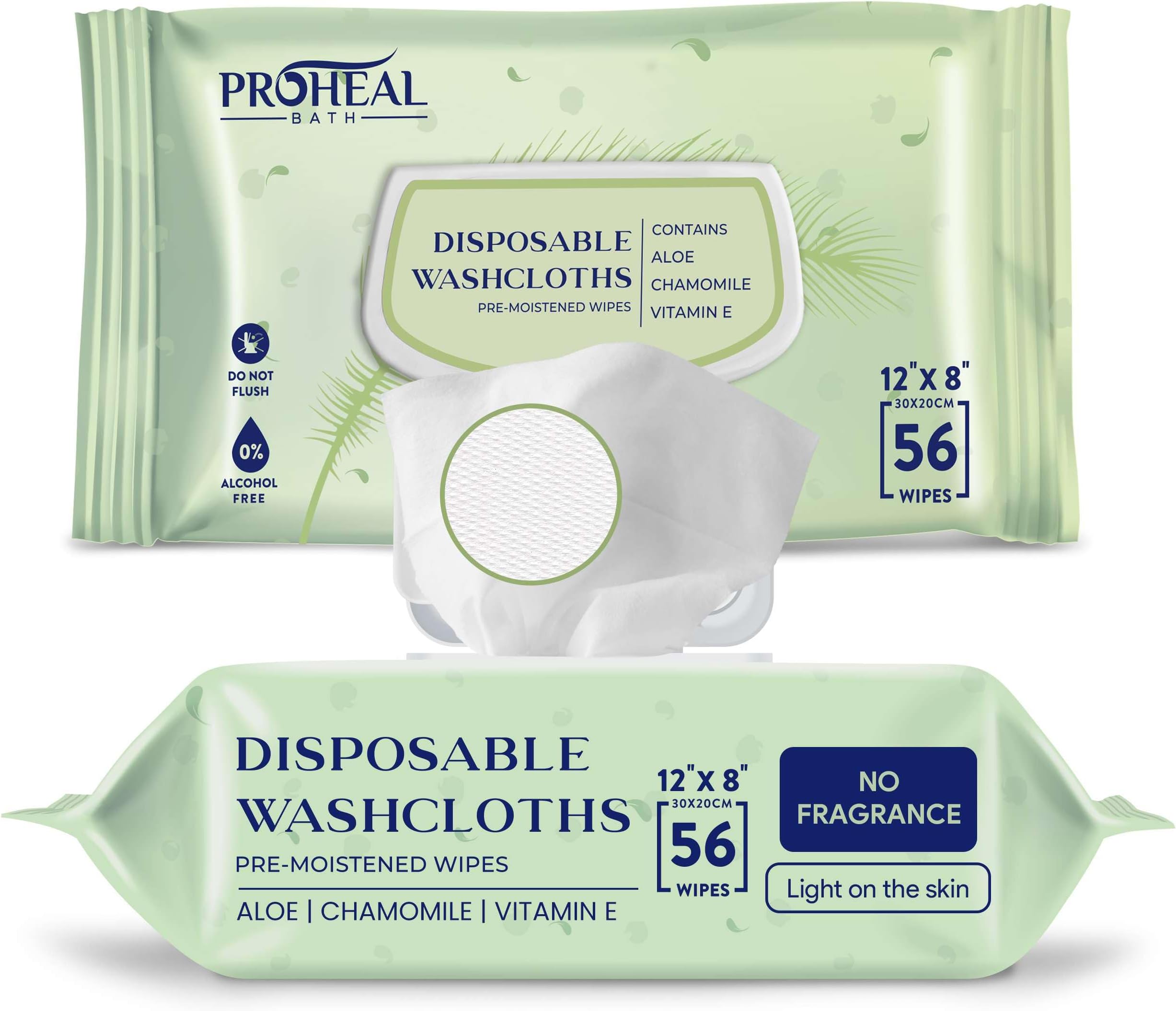 Disposable Body Wipes For Adults (2 x 40 Packs