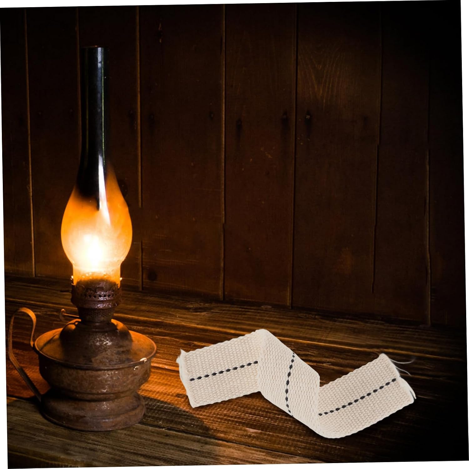 Cotton Knitted Oil Lamp Wick Replacement for Vintage Tea Light