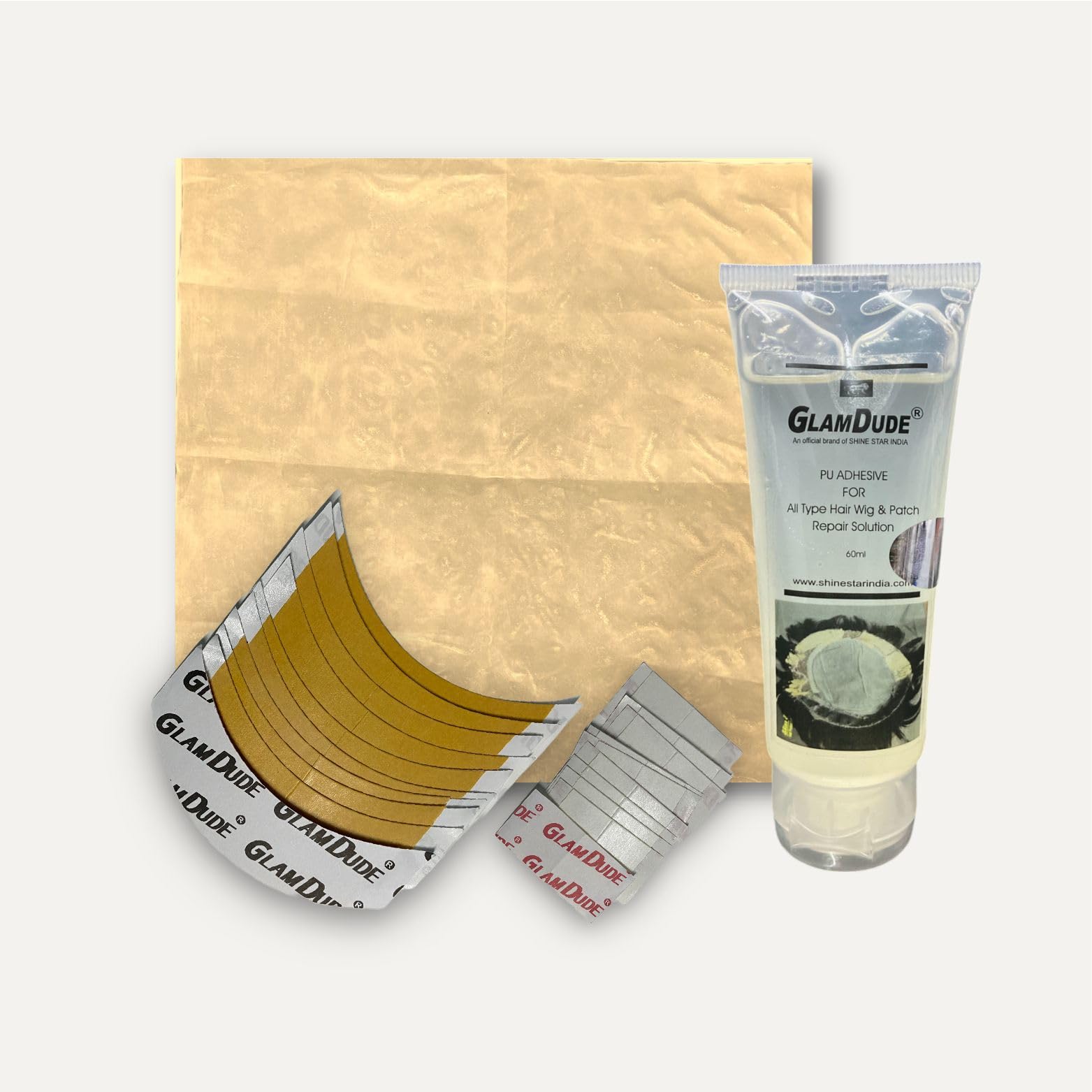 GLAMDUDE PU Adhesive Solution for Hair Patch Border Damage, 60ml-picture-31