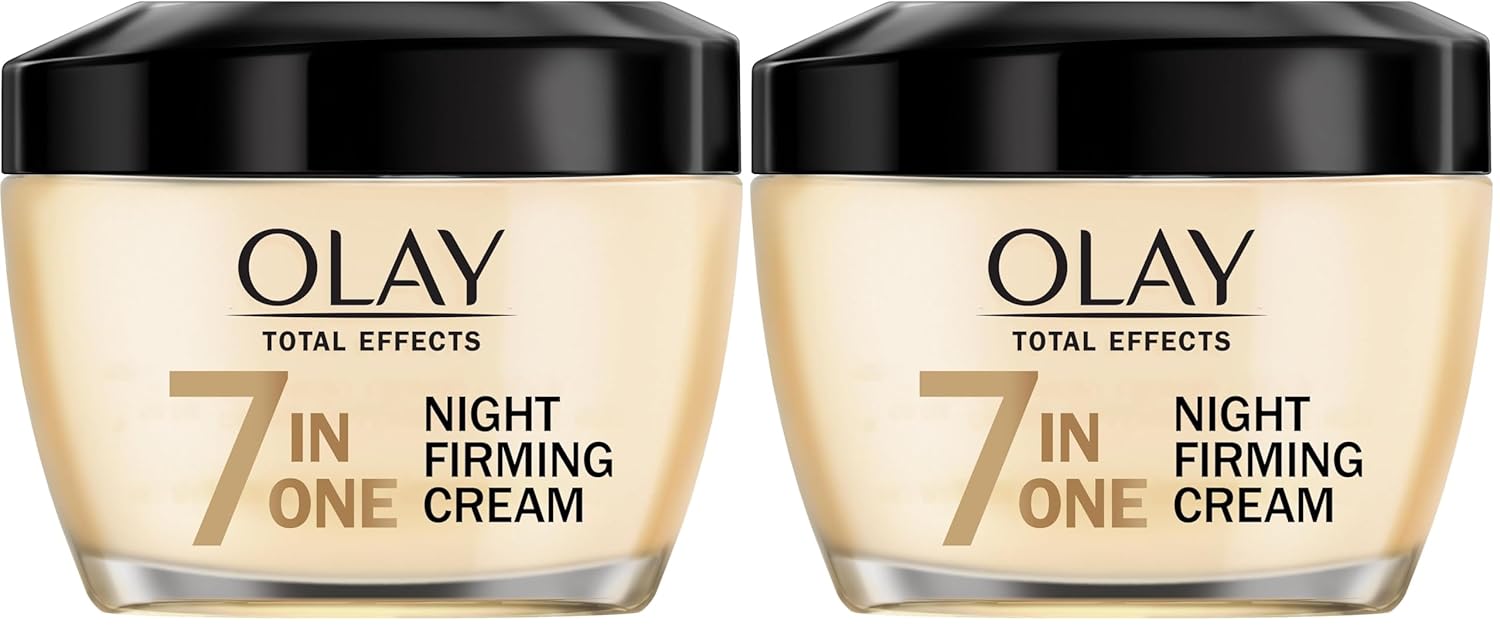 Olay Total Effects Night Firming Cream Face Moisturizer,1.7 oz,(Pack of 2)