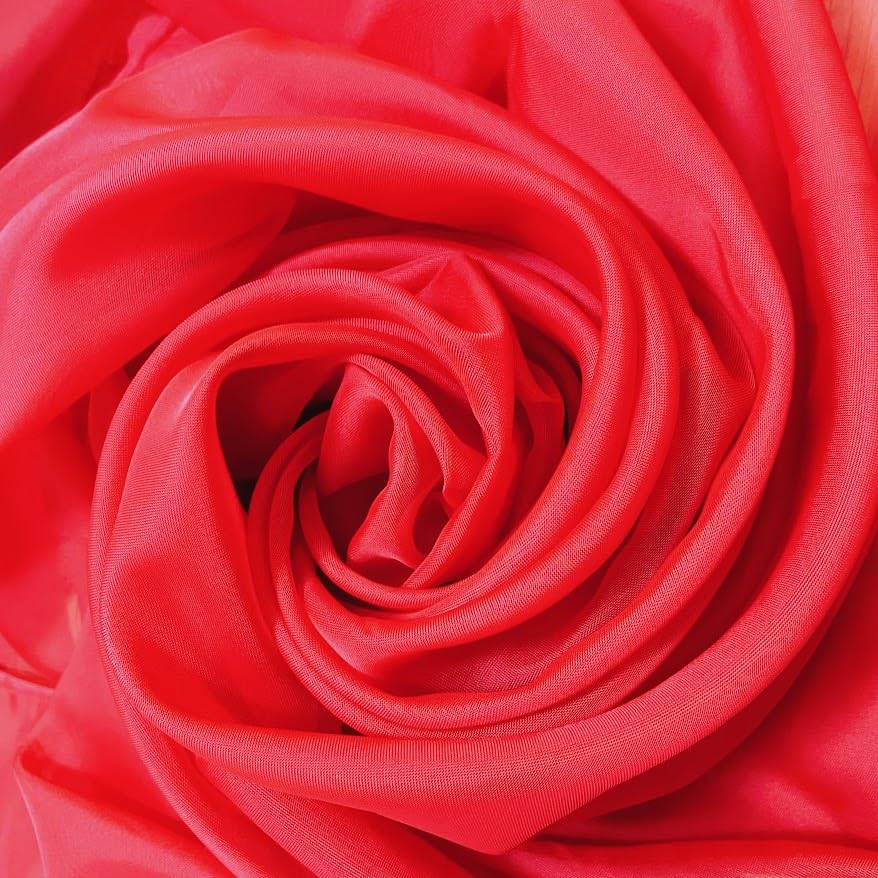Megachest Wedding Voile Fabric 58 Inches Wide DIY Material (red, 10 Meters Long) โ image 1