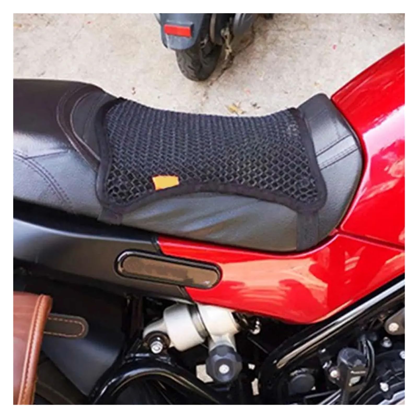Coprisella per Moto Protezione per motocicletta, traspirante, fresca, resistente al sole, per cuscino del sedile, protezione per moto(M-double)