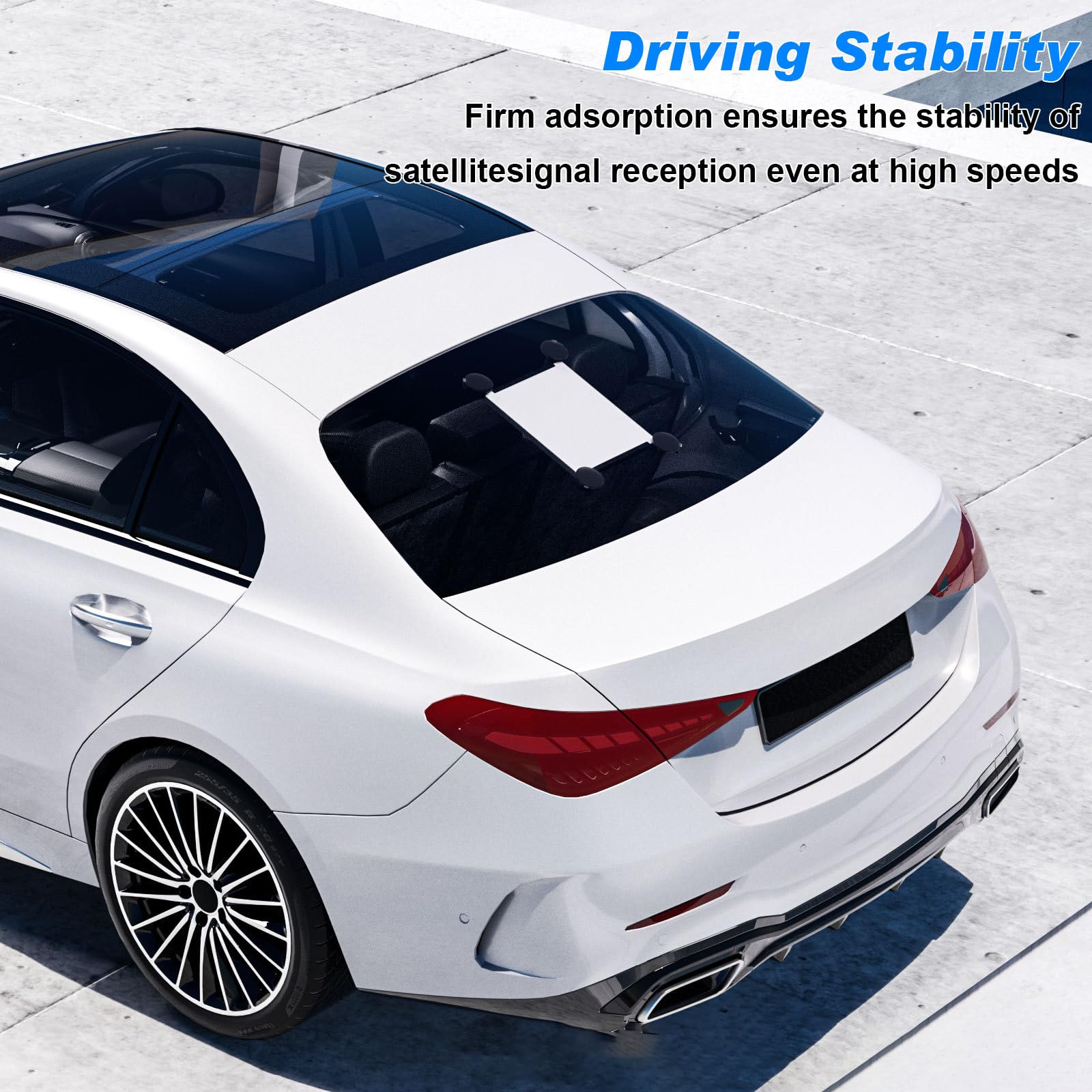 Montesy Suction Mount for Sunroof Window Stable Satellite Reception and Various Device Compatibility in Cars