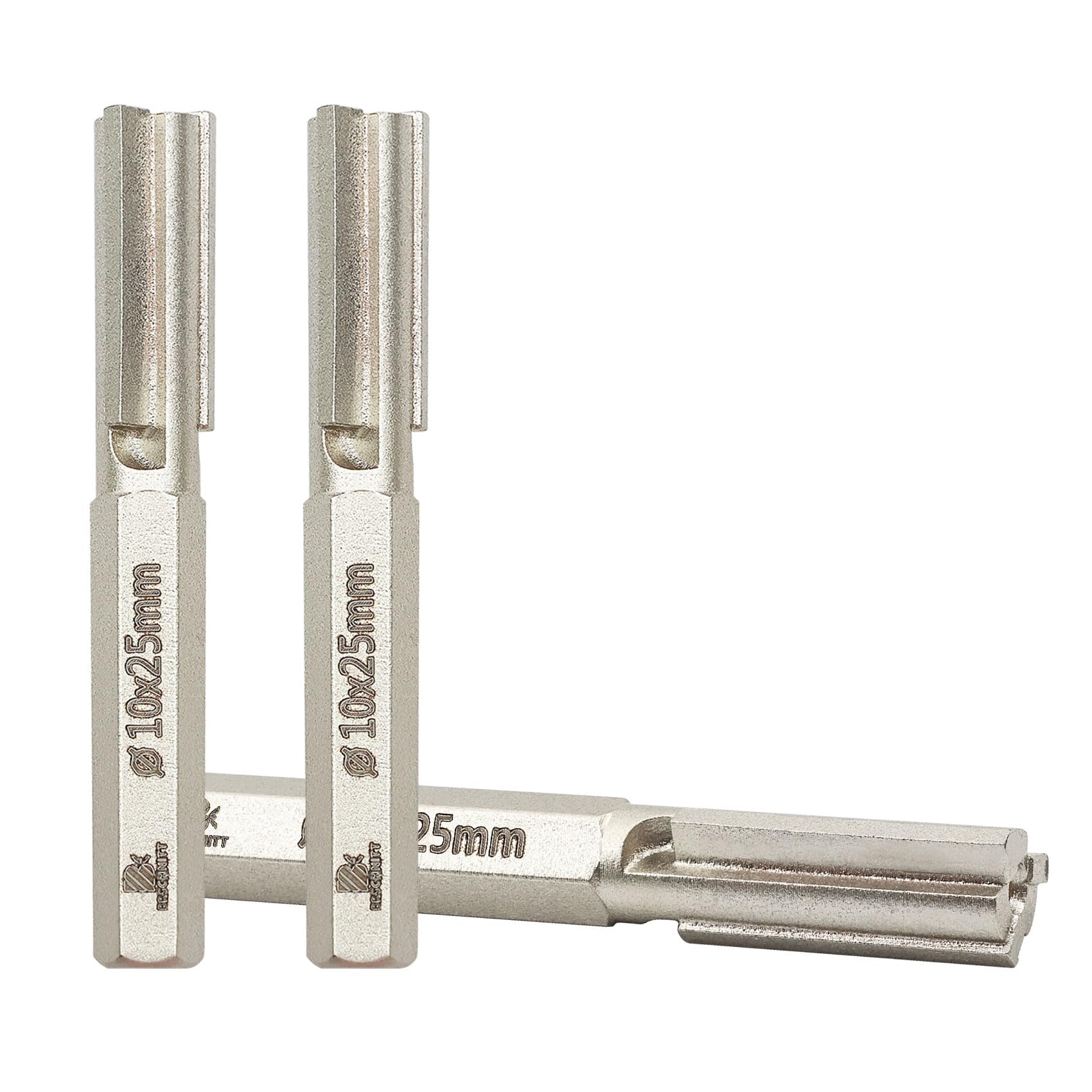 BRSCHNITT Carbide Brick Mortar Grout Cutter - 10 * 25mm (3/8 * 1 Inch) Mortar Raking Bit for Hand Electric Drill Mortar Cutter Hex Shank(3 pcs)