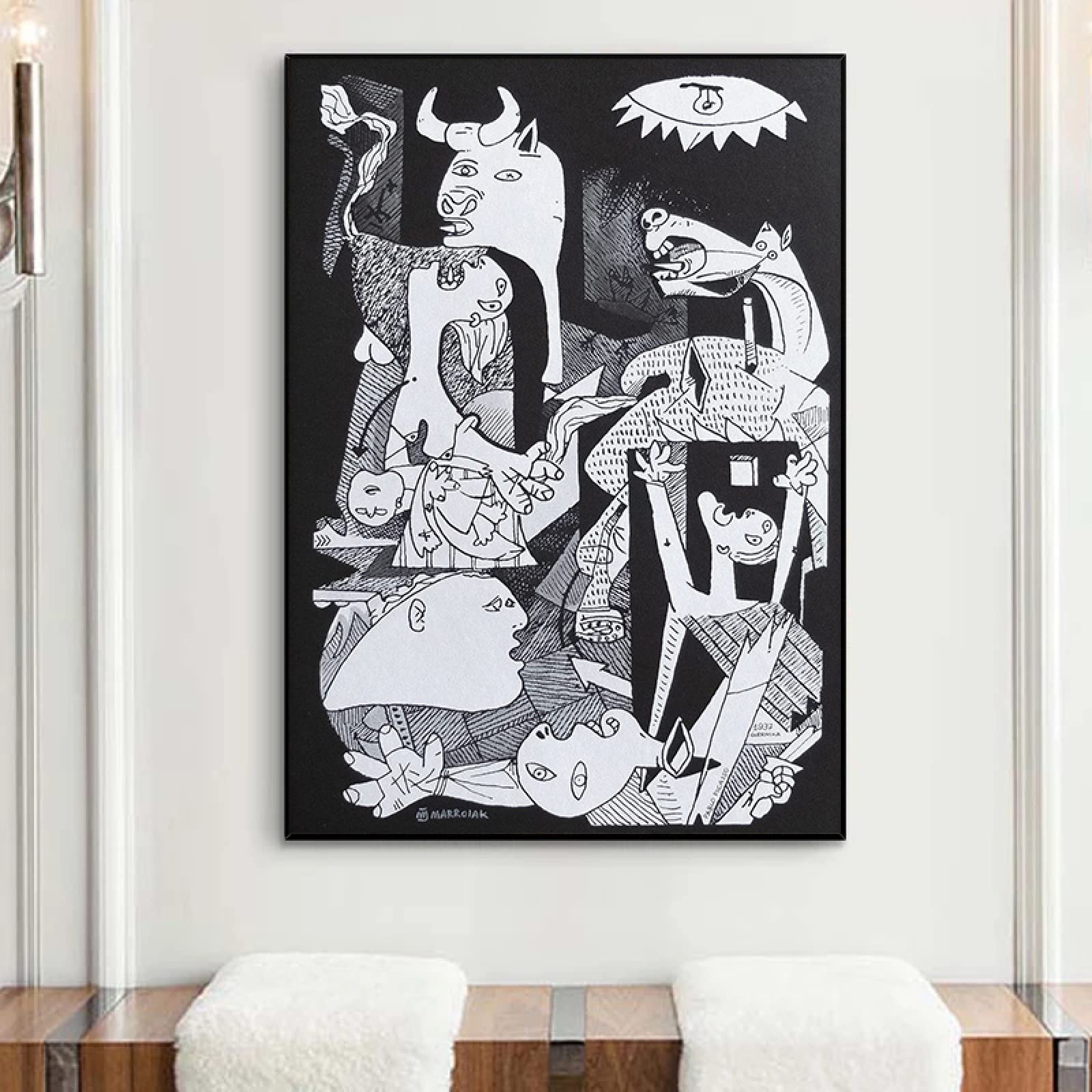 Amazon.co.jp: パブロ・ピカソのゲルニカ有名な絵画の複製