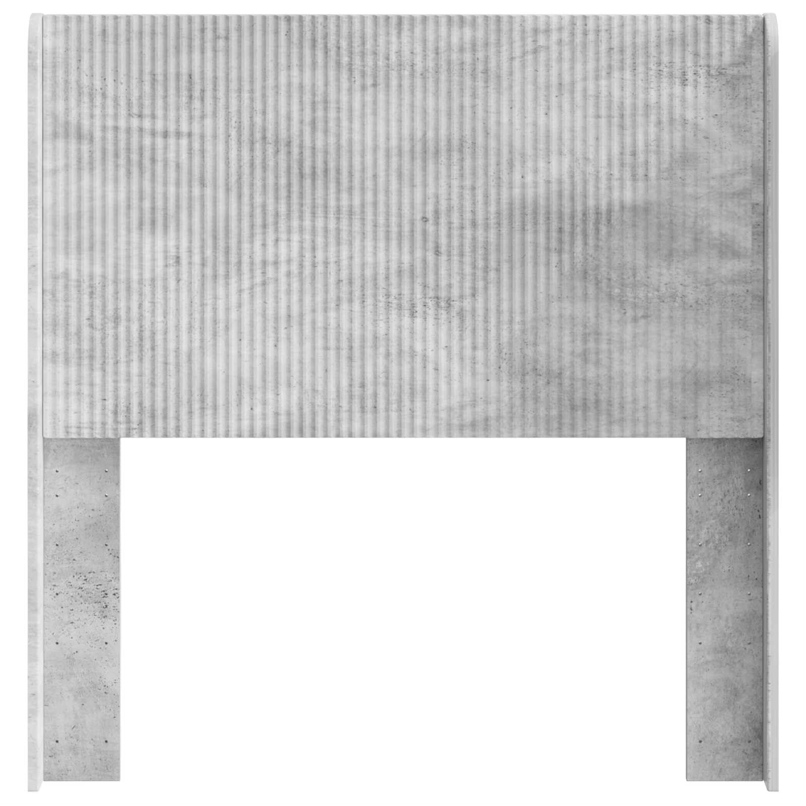 Tête de lit en bois gris béton 87 x 7 x 100 cm