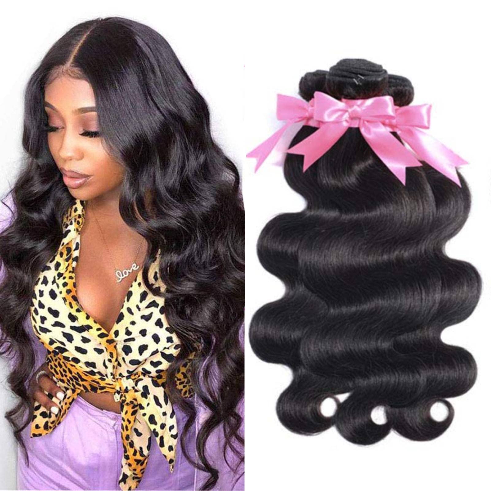 Amazon.com : Body Wave Bundles Human Hair Bundles 22 24 26 