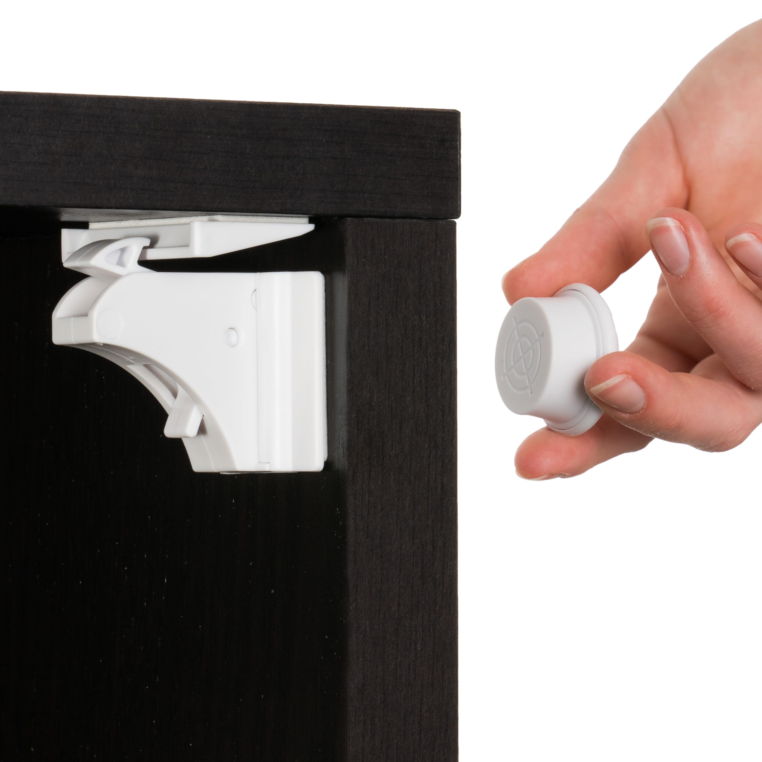 Serrature Magnetiche Per Cassetti Skitla13 - 8 Blocchi + 2 Chiavi, Installazione Senza Viti Con Nastro Biadesivo - Foto 6