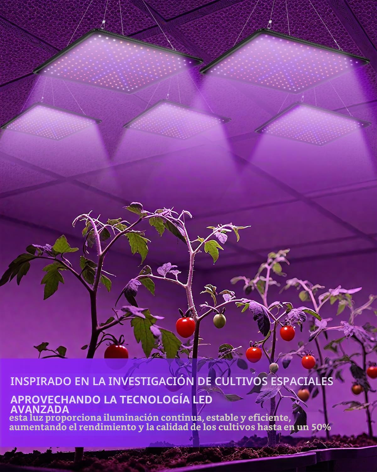 PERMUST Lámpara LED hortícola de crecimiento floreado 225 LED Grow Light Panel LED cultivo interior Spectre completo lámpara de crecimiento planta para plantas de crecimiento interior