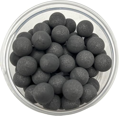 Miniatura 4 de 50 bolas de acero de goma dura de alta calidad, 0.10 oz, proyectiles reutilizables pesados, bolas de paintballs para entrenamiento en el hogar y