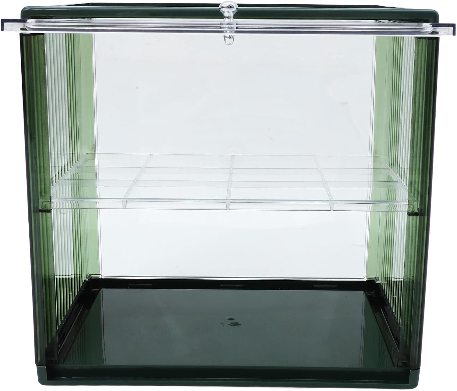 Double-layer Bread Box Kitchen Desktop Bread Bin Green Food Storage Container for Freshness and Snack Organization