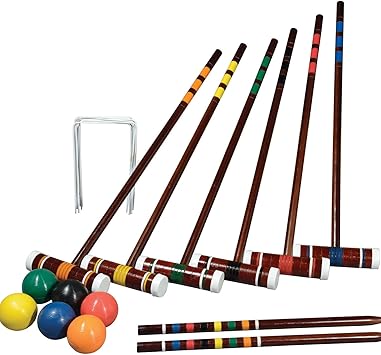 Amazon Franklin Sports 6人用クロケットセット One Size Franklin レクリエーションスポーツ