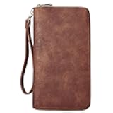Women Wallet Large PU Leather Wristlet Purse for Women RFID Blocking Zip Around Card Holder Ladies Travel Clutch