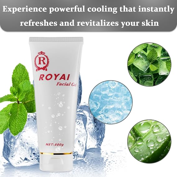 3 PCS Conductive, Cooling Gel for Laser Hair Removal- Hydrating & Soothing for IPL,Hair Removal for Women and Men of body and face.