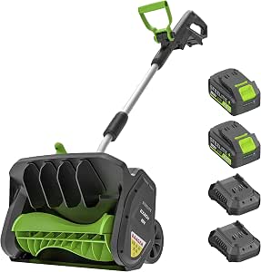 Electric Snow Shovel 2x20V Cordless 17-inch Brushless Motor