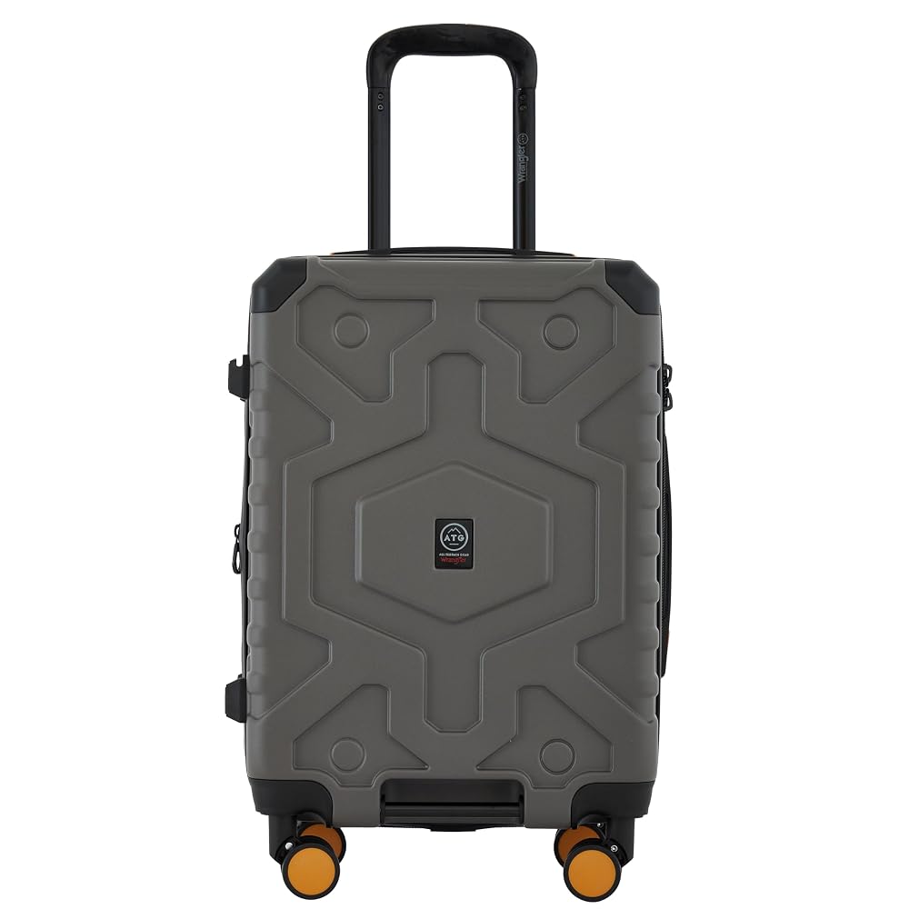 Wrangler ATG Outland Expandable Hardside Luggage, Gull Gray, 22" Carry-On