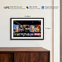 Vista 6 de Cambio de batería integrada de calendario digital de Google de 10.1 pulgadas, sin suscripción, instalación de aplicaciones en Google Play, marco