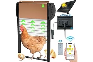 Automatic Solar Powered Chicken Coop Door with Timer and Sensor