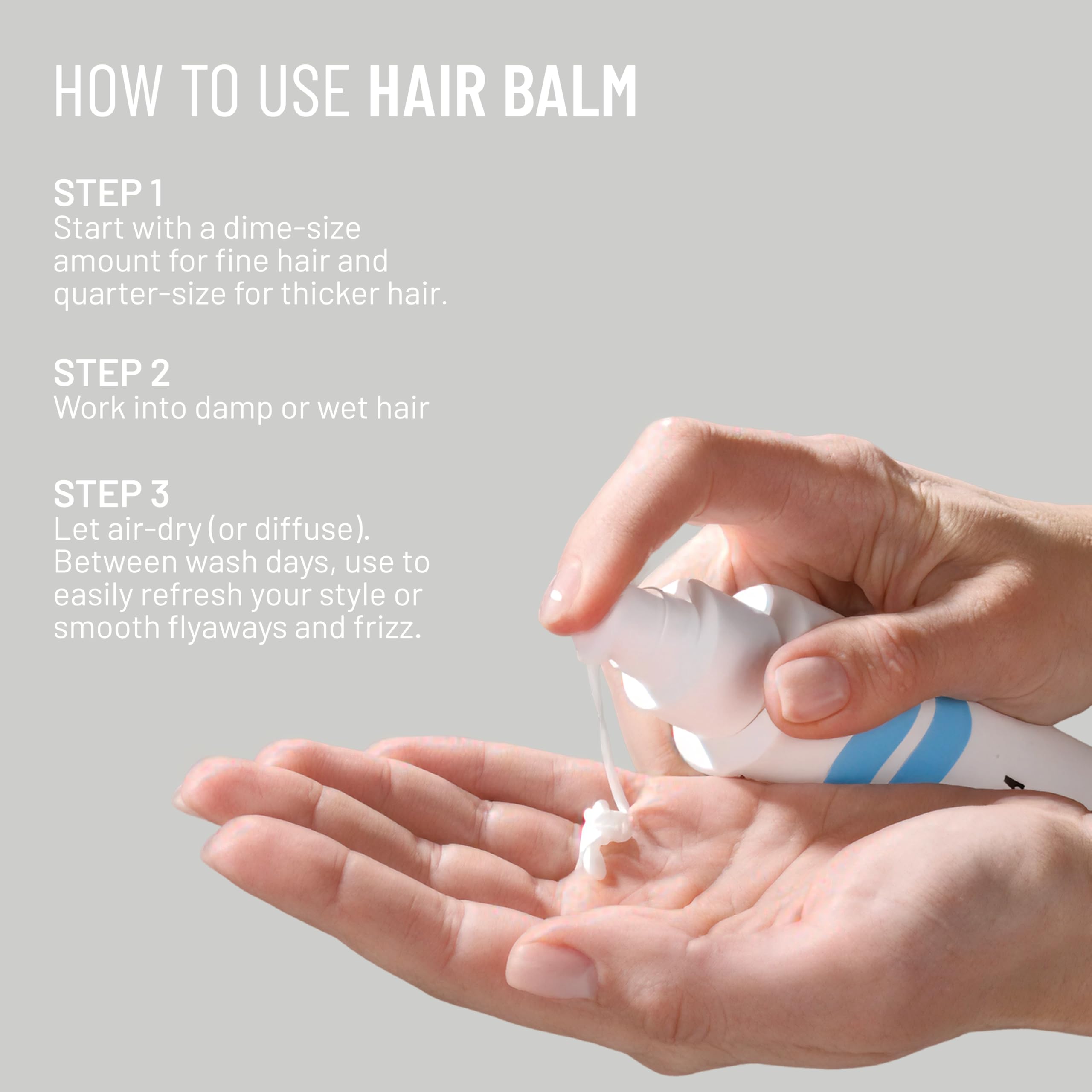 Baume hydratant Hairstory - Flacon de 113,4 g - Après-shampoing pour cheveux bouclés - Lisse l'épaisseur et les frisottis - Gestion de la sécheresse et des nœuds - Ingrédients naturels