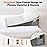 Vekkia 34 Extra-Long Wedge Pillow, Back & Arm Support, Bed Wedge Pillow for Sleeping After Surgery, Acid Reflux, Snoring Relief, Removable Washable Cover & Double Side Pockets, 7.5 Height, White