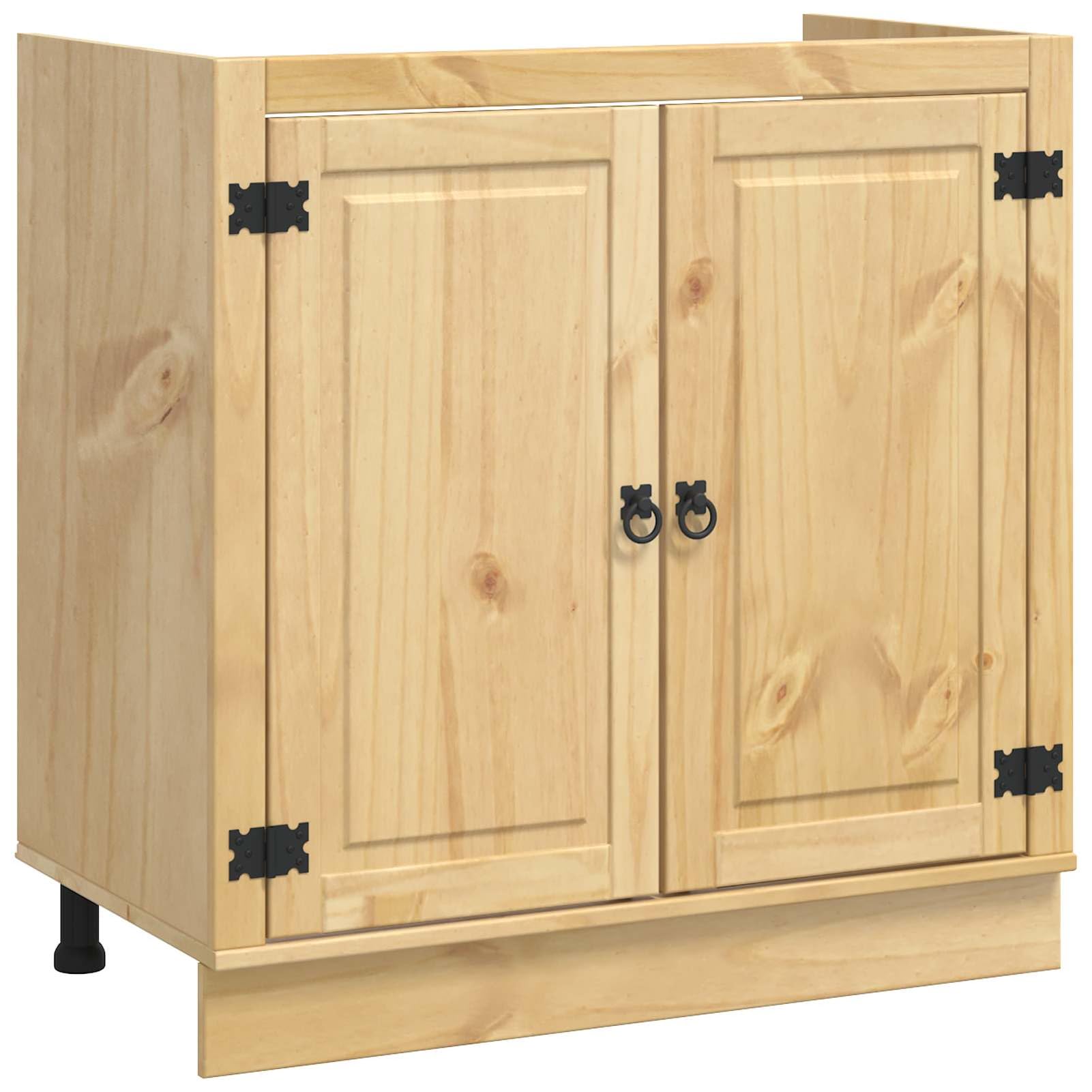 Homgoday Eleganter Kiefernschrank mit viel Stauraum - Modernes Design für Wohnzimmer und Esszimmer Model42007570