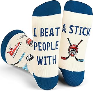 GOLIN Funny Saying Crew Socks, Novelty Gifts for Men Women Teens