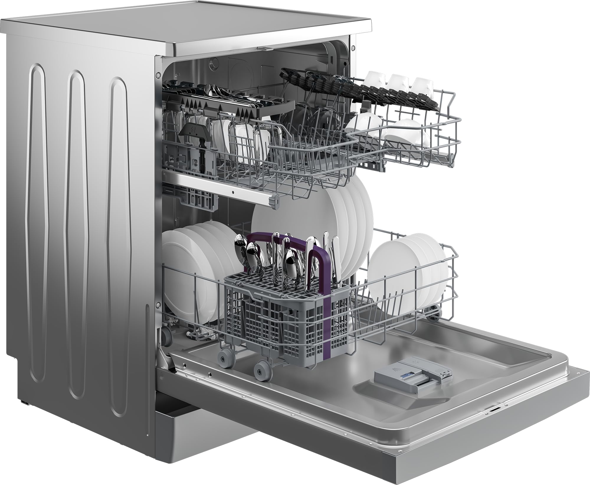 Beko BDFN26430S Geschirrspüler 60 cm freistehend unterbaufähig 14 Maßgedecke 6 Programme HygieneIntense SelfDry