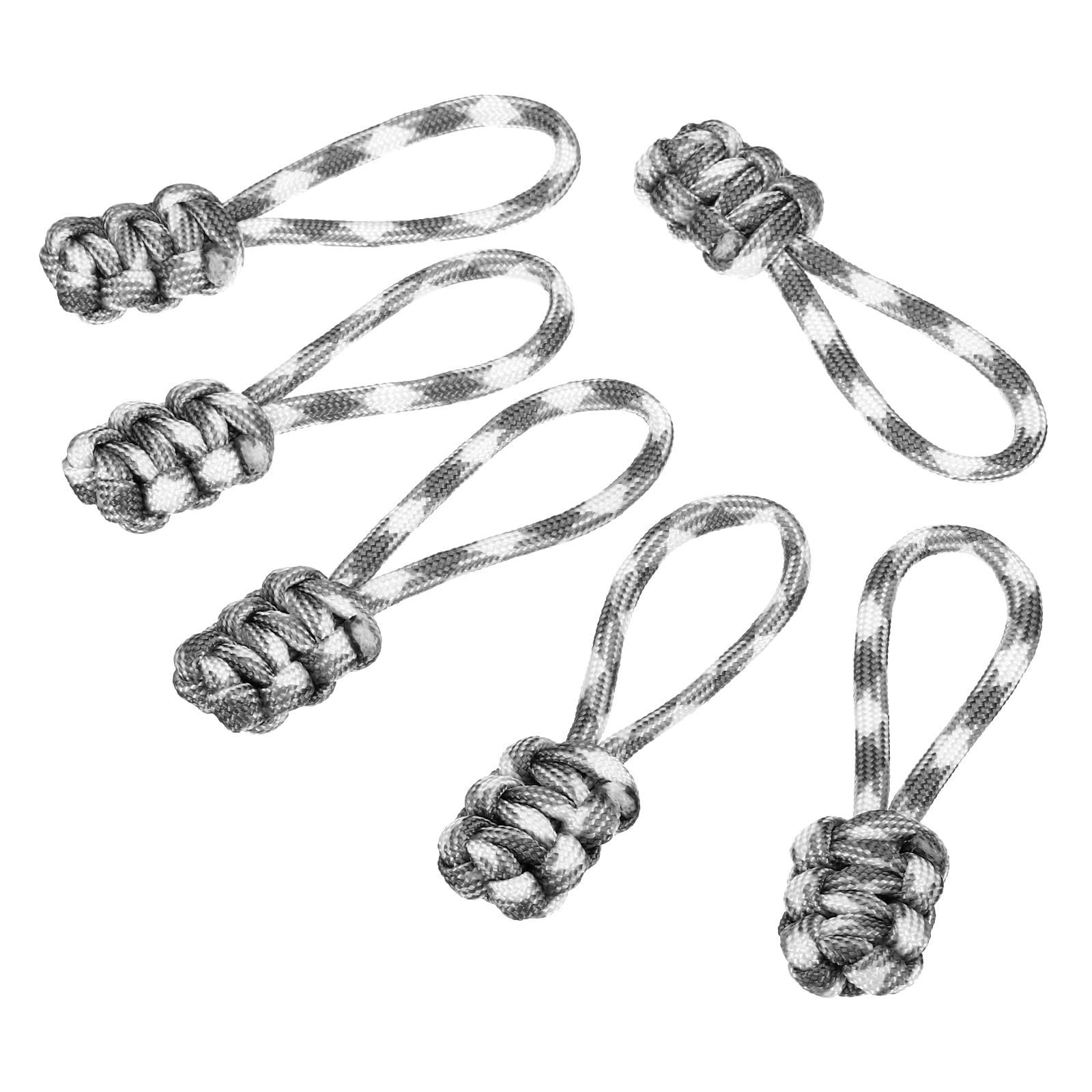 PATIKIL Zipper Pulls Replacement, 15 Pack Extension Cord Handle Fix Pull Tab Extender Fixer Slider Head Repair Kit for Luggage Backpack Jacket, White